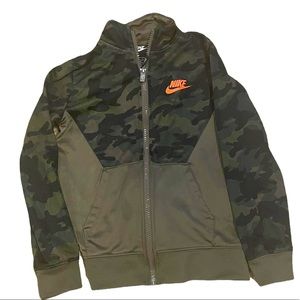 Nike zipper up- Boys- Army fatigue